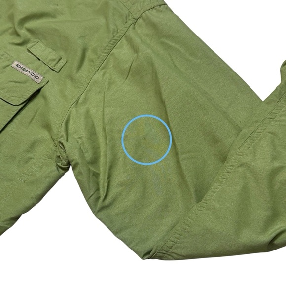 Exofficio Moss Green Buttonup Outdoors Camping Hiking Fishing Men’s XL - Picture 9 of 12